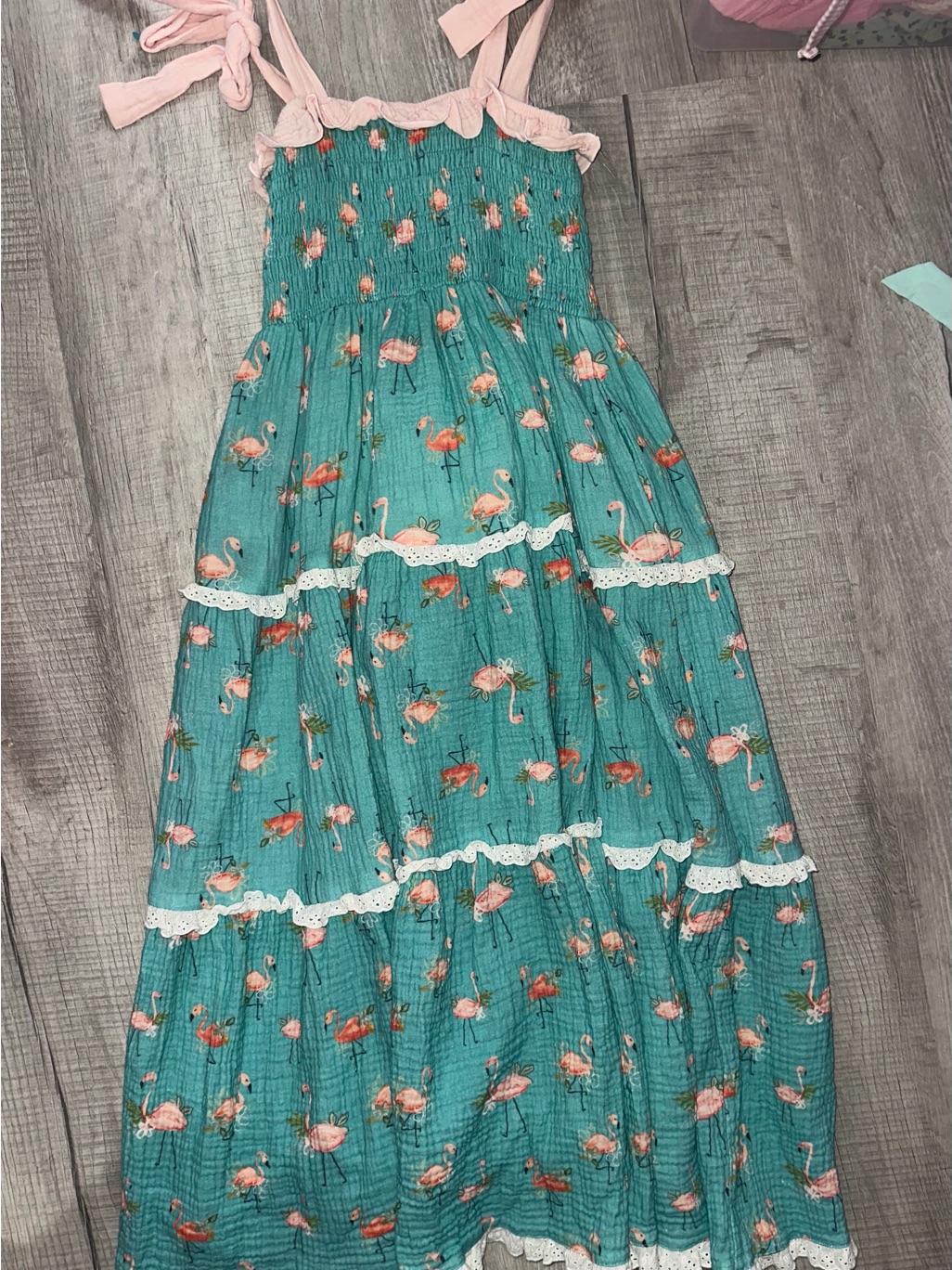 Love And Grow Flamingo Maxi Dress Size 6